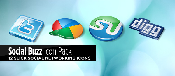 3D Social Buzz Icon Pack 3D Social Buzz Icon Pack